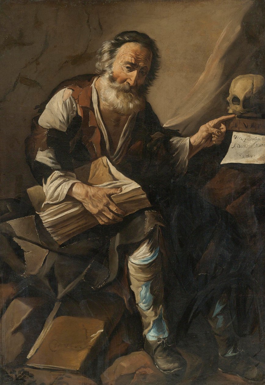 Cassiodorus (Magnus Aurelius Cassiodorus Senatör) (485-vers 580) - Cassiodorus Anonim tarafından, Erken 17. yüzyıl. - Tuval üzerine yağlıboya by Anonymous Anonymous