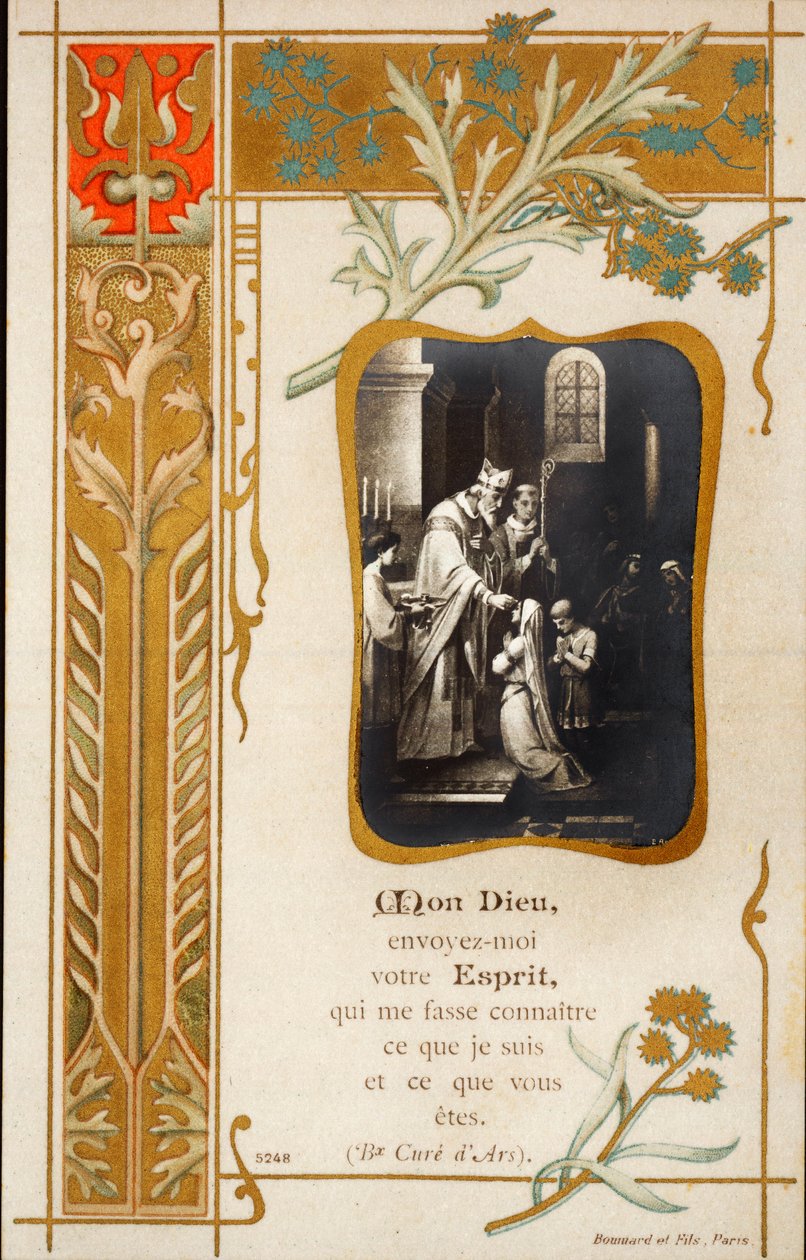 Onay dindar görüntü töreni. Kartpostal. 20. yüzyılın başı. Özel koleksiyon by Anonymous Anonymous