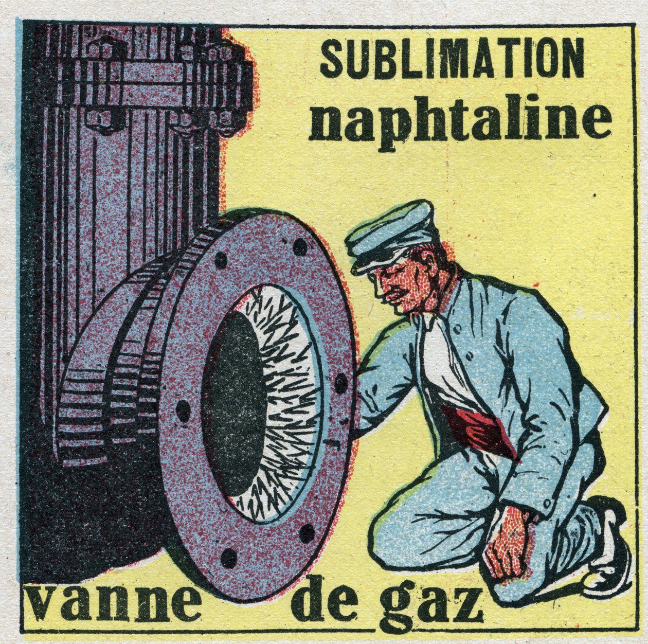 Durumlardaki değişiklikler: süblimleşme. Naftalin deposu gaz vanasını tıkar. 1925