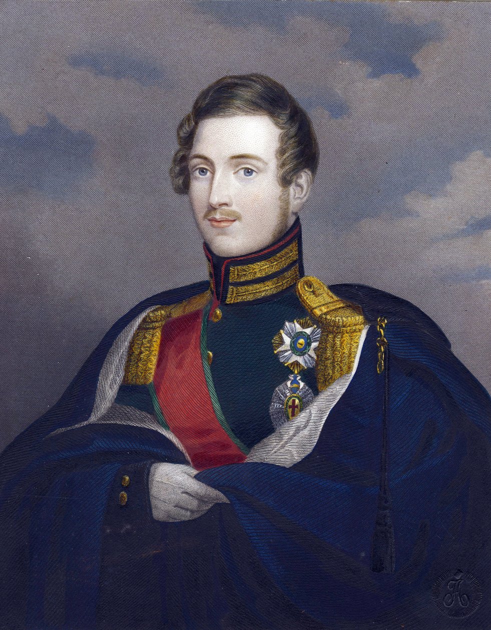 Constantin Pavlovitch, Grand Duc de Russie ou Constantin Pavlovitch Romanov - Rusya Büyük Dükü Constantine Pavlovich (1779-1831) - Anonim - 1825 - Bakır gravür, sulu boya - 15,8x12,6 - Özel Koleksiyon by Anonymous Anonymous