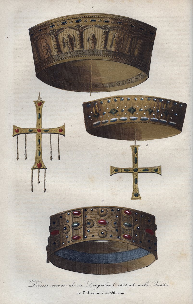Lombard Krallığı Suveryalılarının taçları (568-774), Monza Saint John Bazilikası