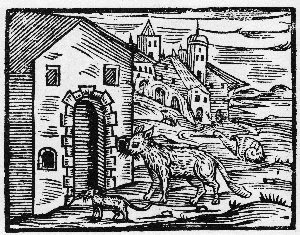 Şeytan ve cadı, kurt ve kediye dönüşür - “” Compendium Maleficarum””, cadılar, kötülükleri ve sortileri hakkında fırsatlar, Francesco Maria Guazzo veya Guaccio veya Guaccius (15?? -16??) 1608 Özel Koleksiyon by Anonymous Anonymous