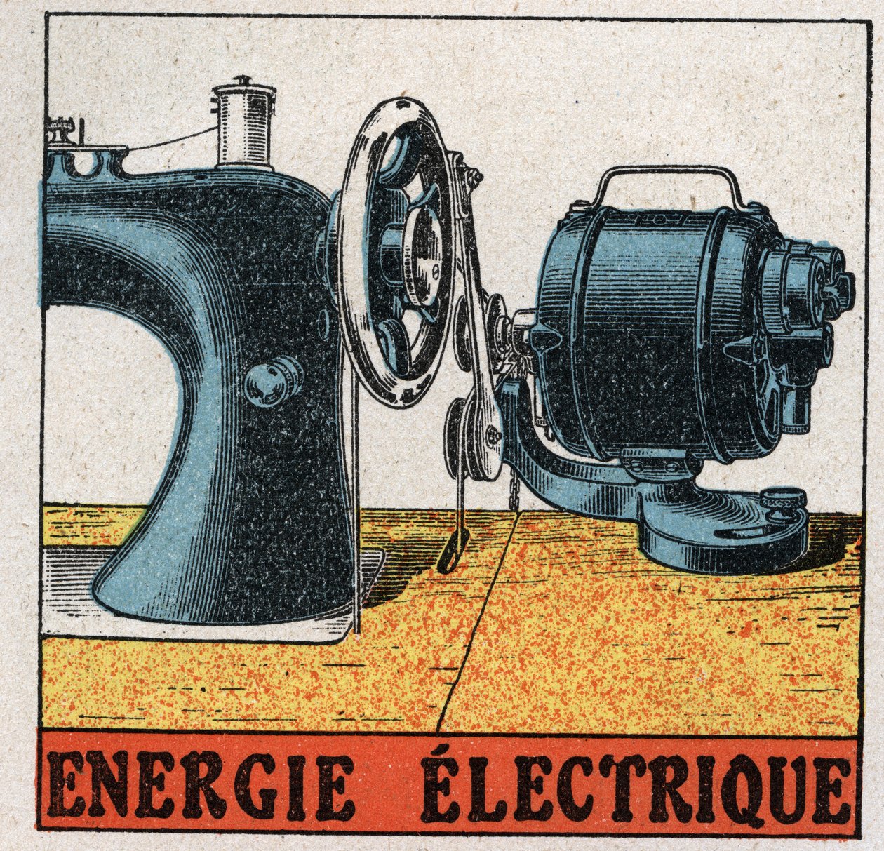 Elektrik gücü: elektrikli dikiş makinesi. 1925