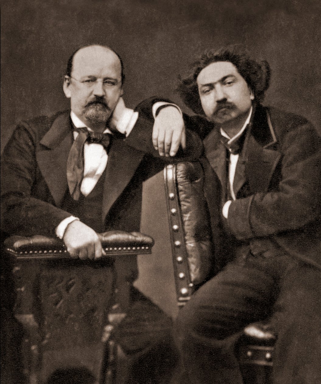 Emile Erckmann (1822-1899) ve Alexandre Chatrian (1826-1890) by Anonymous Anonymous