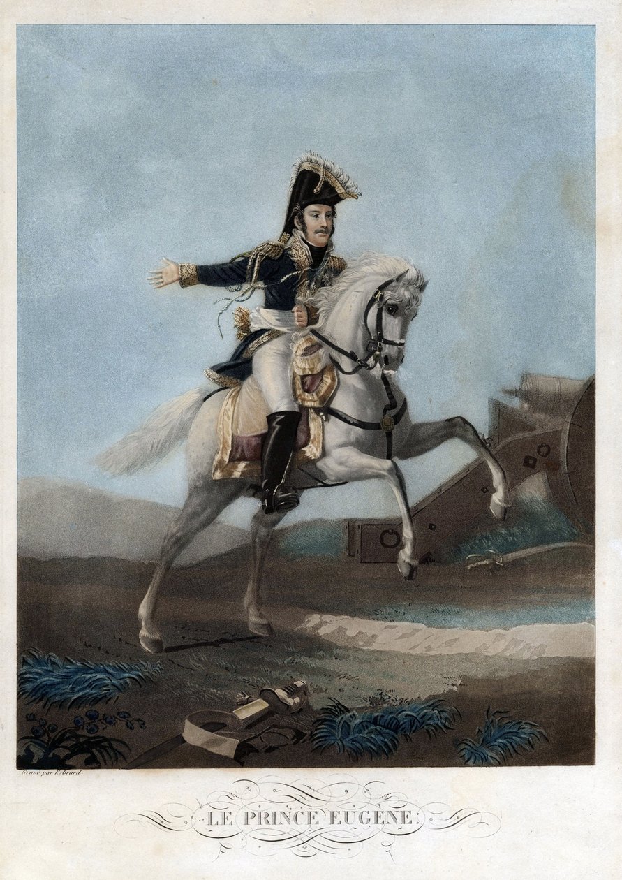Eugene de Beauharnais (1781-1824) - Anonim - yaklaşık 1812 - Aquatint - 41,9x30 - Özel Koleksiyon by Anonymous Anonymous