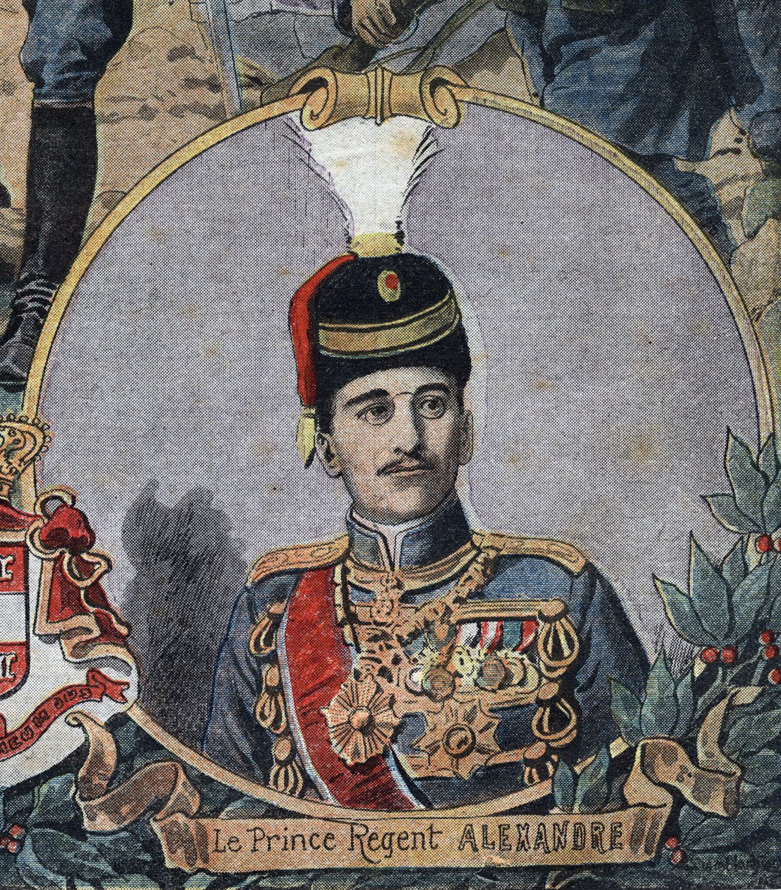 Birinci Dünya Savaşı 1914-1918 (14-18): Yugoslavya Kralı I. Alexander veya Sırbistan Kralı II. Alexander (1888-1934) olan Sırbistan Prensi Naip Alexander