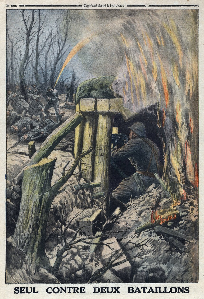 Birinci Dünya Savaşı 1914-1918 (Savaş 14-18). Bir Fransız subayı, Bois de Caures
