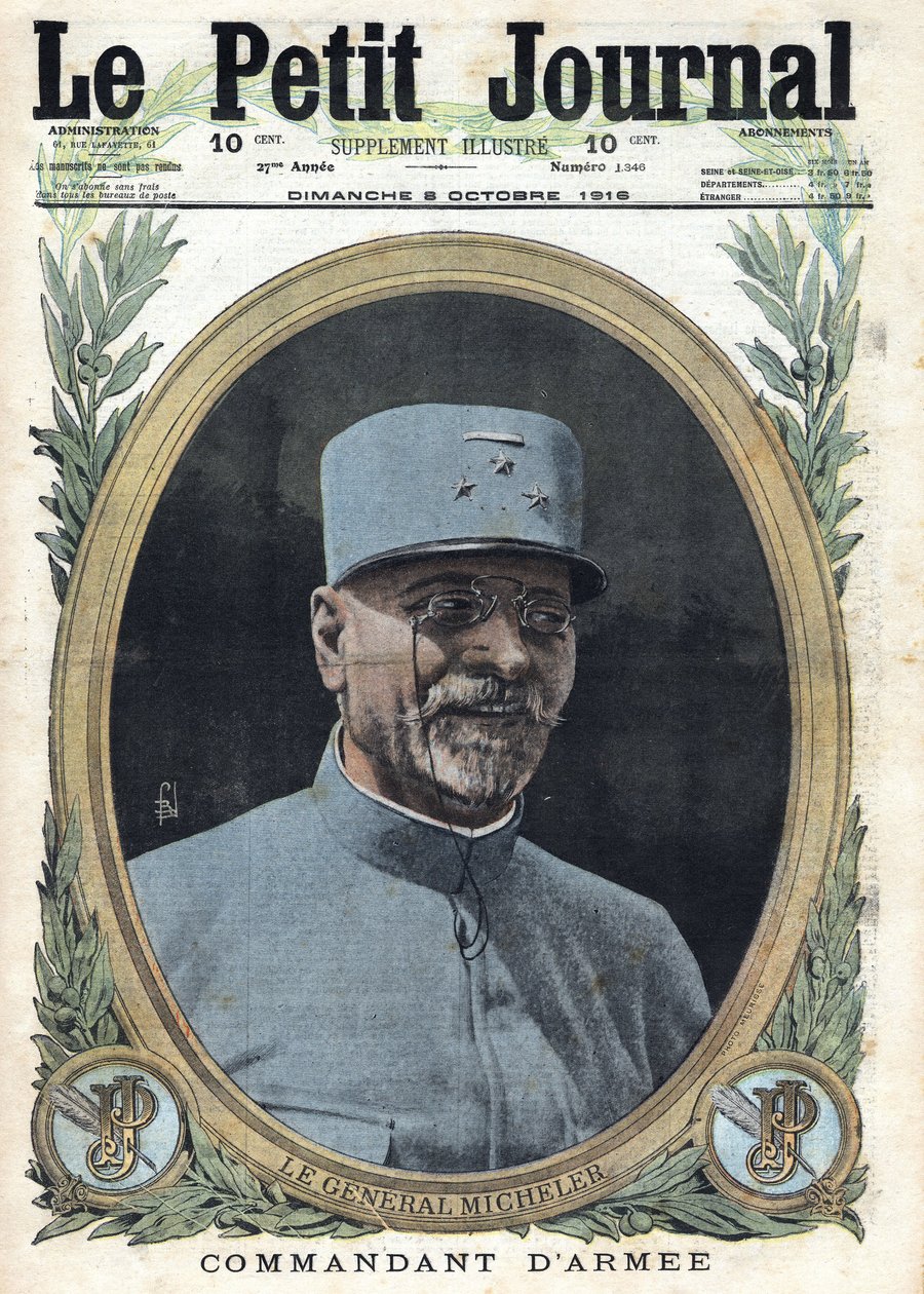Birinci Dünya Savaşı 1914-1918 (14-18 Savaşı). General Joseph Alfred Micheler