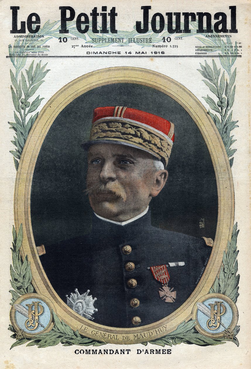 Birinci Dünya Savaşı 1914-1918 (14-18 Savaşı). General Louis Ernest de Maud