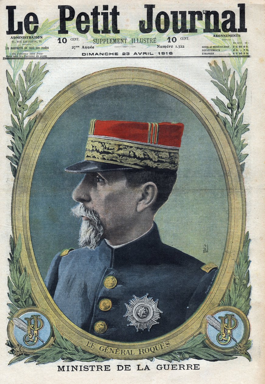 Birinci Dünya Savaşı 1914-1918 (14-18 Savaşı). General Pierre Auguste Roques