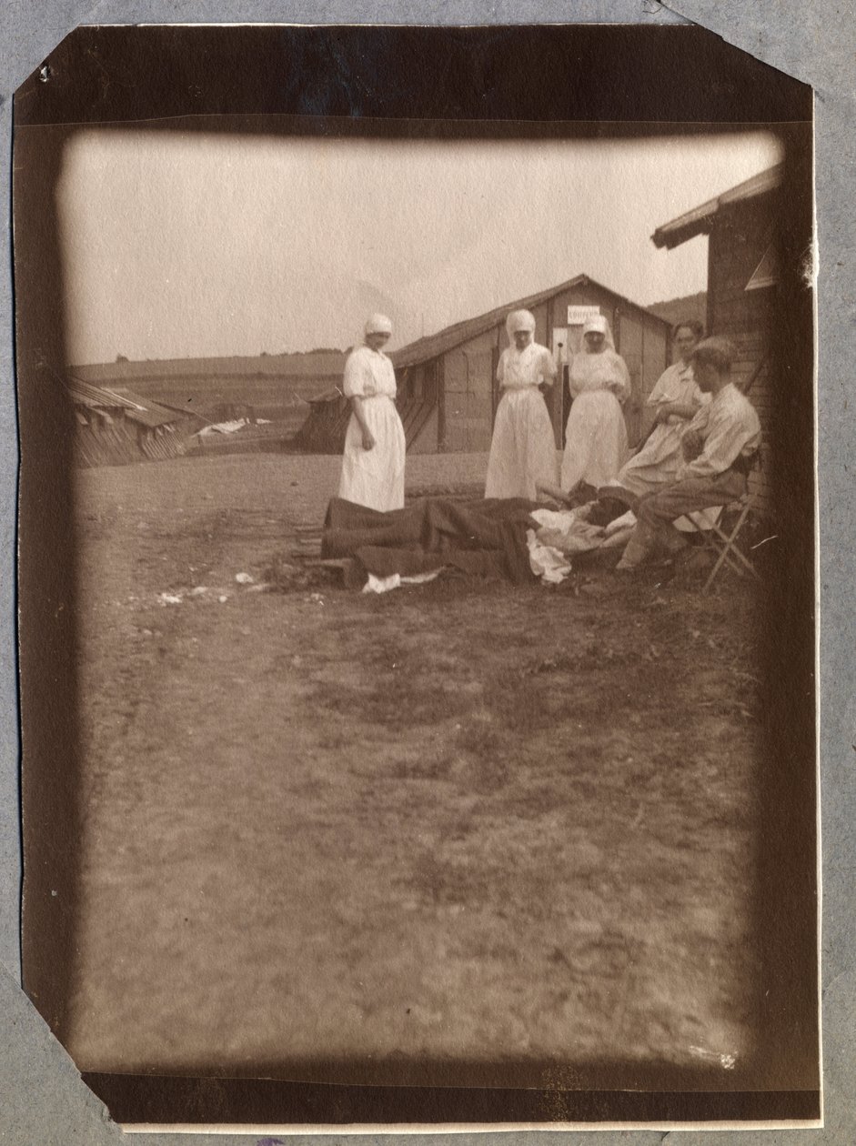 Birinci Dünya Savaşı 1914-1918: helioterapi. Fransız Kızıl Haç (Kızıl Haç), Manche, Aşağı Normandiya (Aşağı Normandiya), Fransa