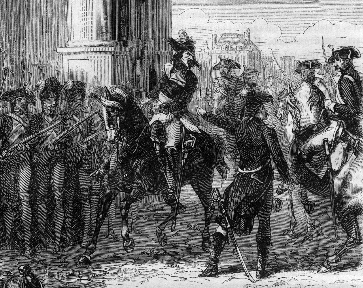 François Hanriot (1761-1794), kongrenin kapısındaki Fransız devrimci (9 termidor 1794) - Alphonse de Lamartine (1790-1869) 1865-1866