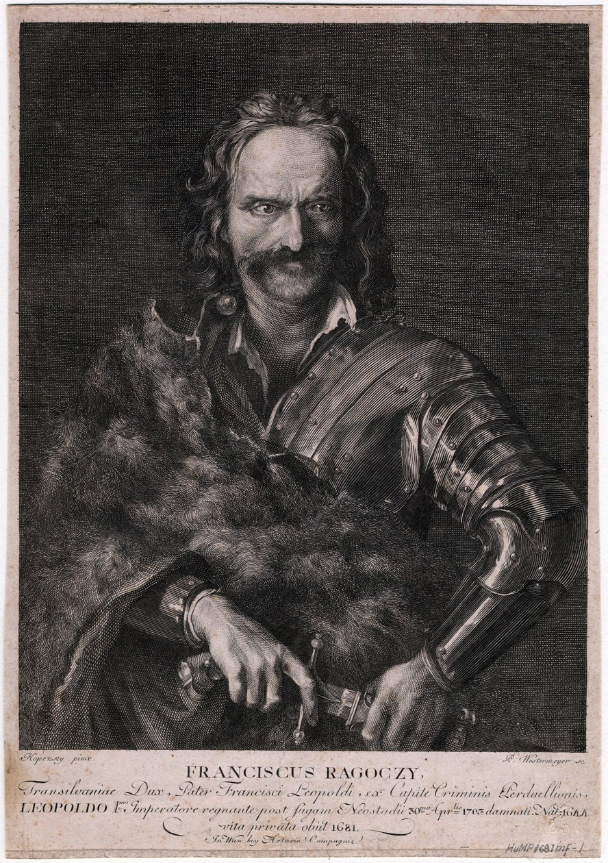 Francois II Rakoczi (1676-1735) - Francis II Rakoczi - Anonim - 1704 - Gravür - 26,5x16,5 - Özel Koleksiyon by Anonymous Anonymous