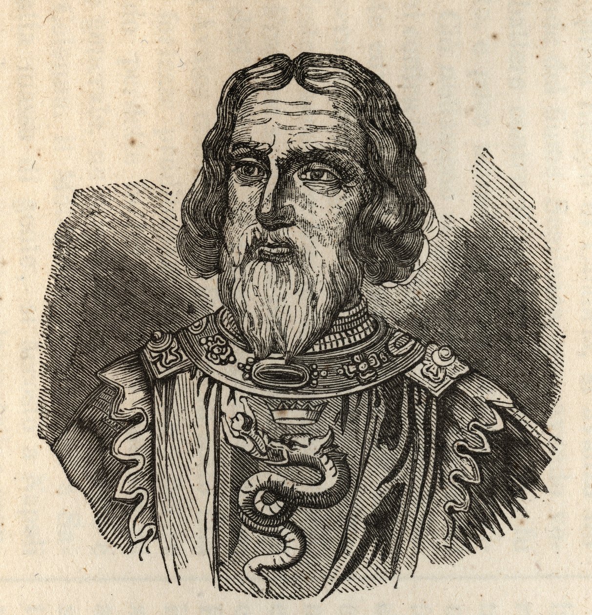 Galeas I Visconti - Galeazzo I Visconti - galeazzo ilk visconti - 1277-1328 - gravür by Anonymous Anonymous