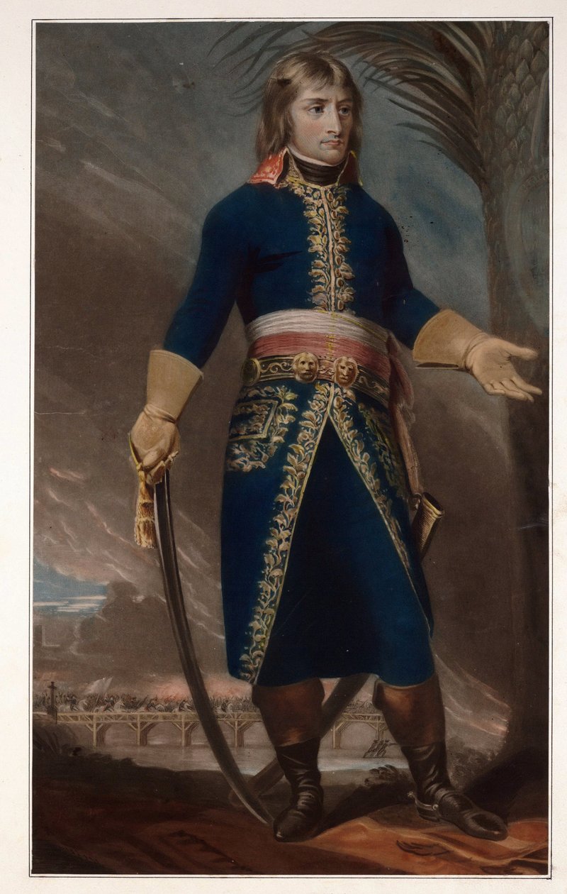 General Napoleon Bonaparte - Anonim - 1796 - Mezzotint - 57,5x40,3 - Özel Koleksiyon by Anonymous Anonymous