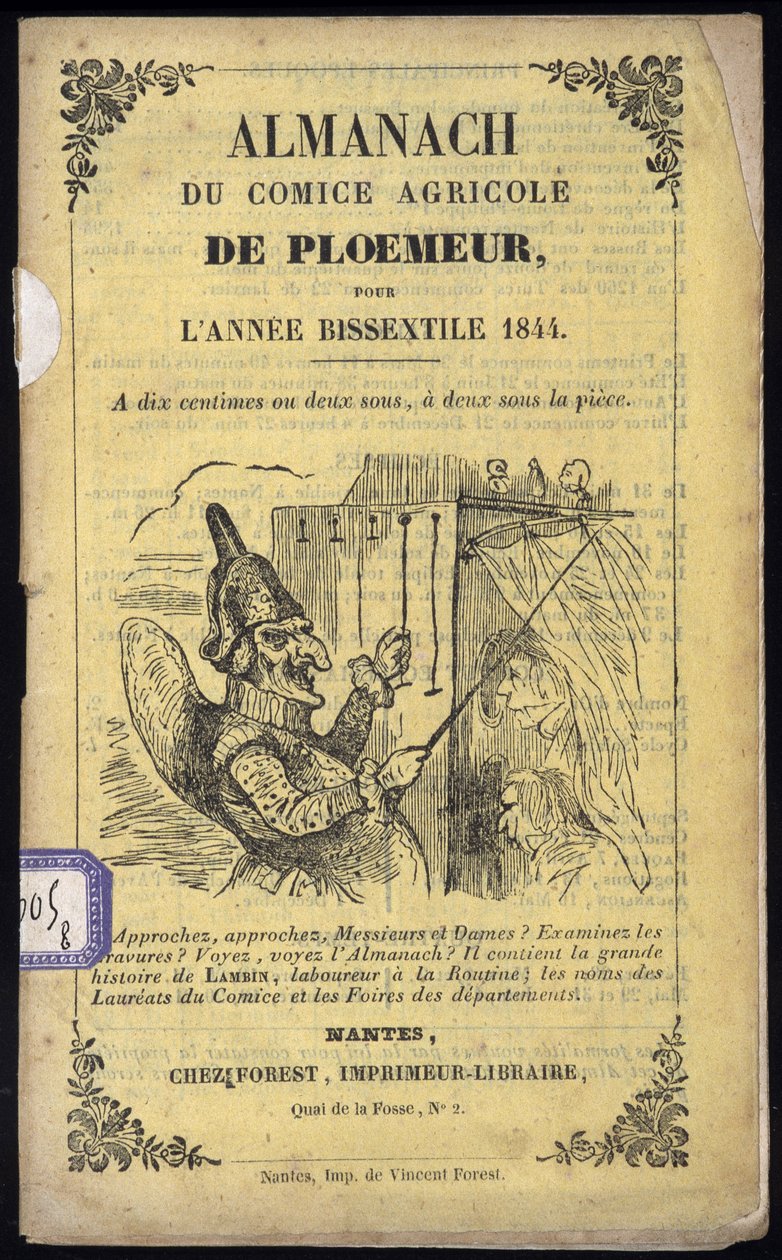 Guignol - Comice Agricole de Ploemeur Almanachının Kapağı by Anonymous Anonymous