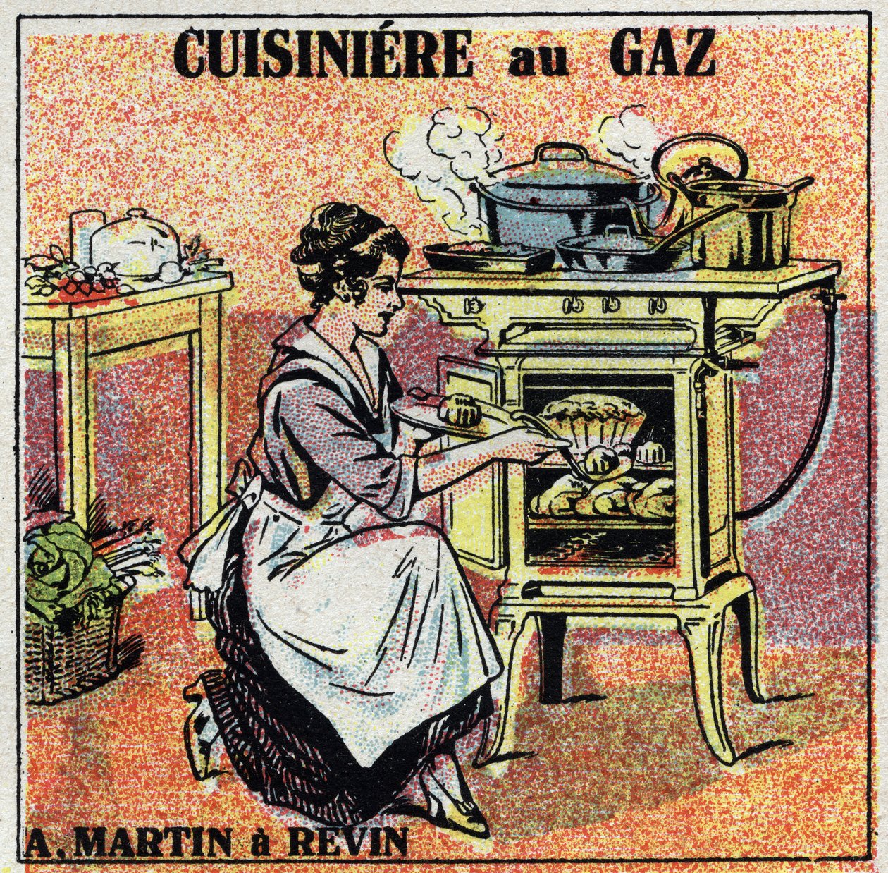 Evde ısıtma: Arthur Martin gaz sobası. 1925