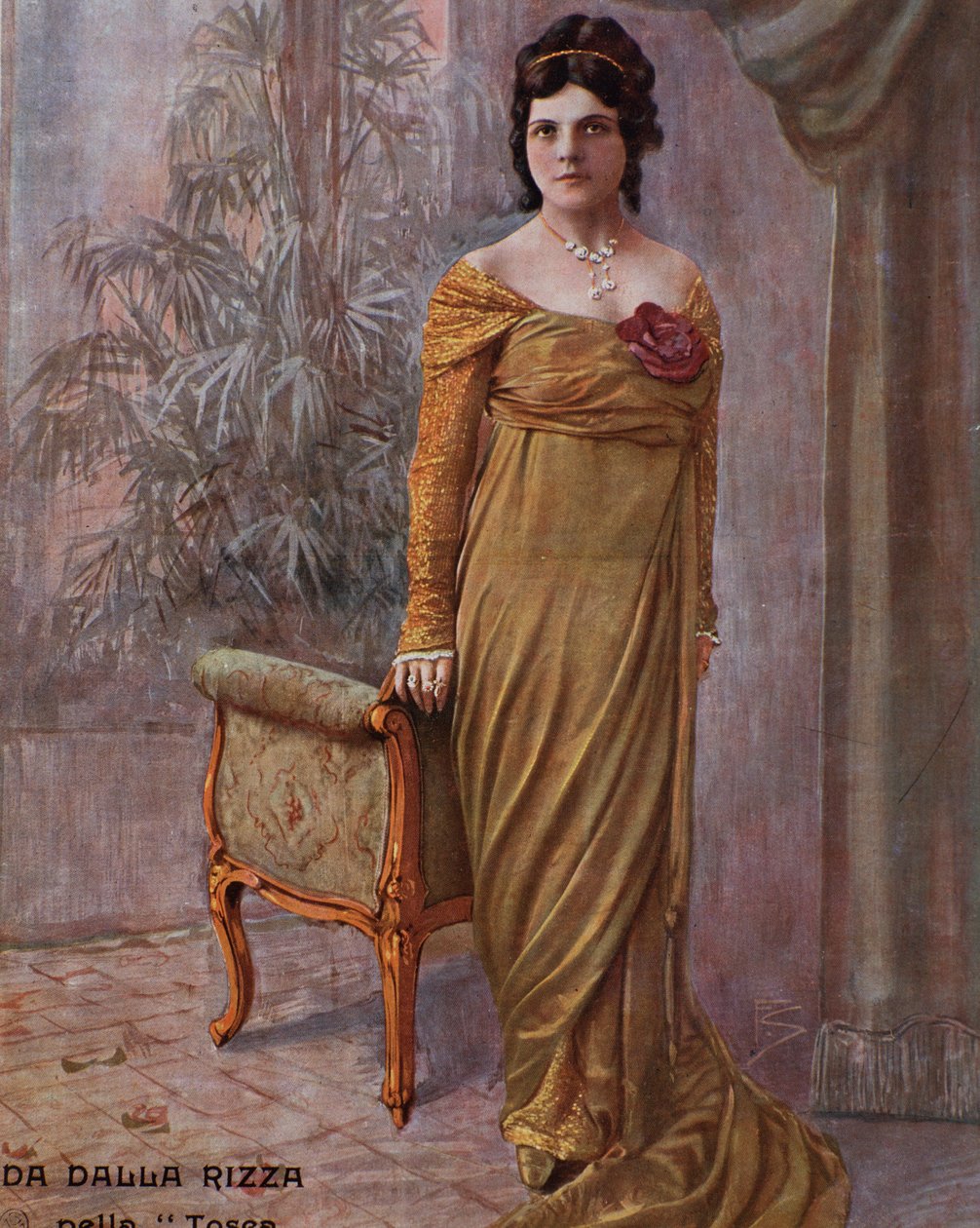 İtalyan şarkıcı Gilda dalla Rizza, Puccini tarafından La Tosca