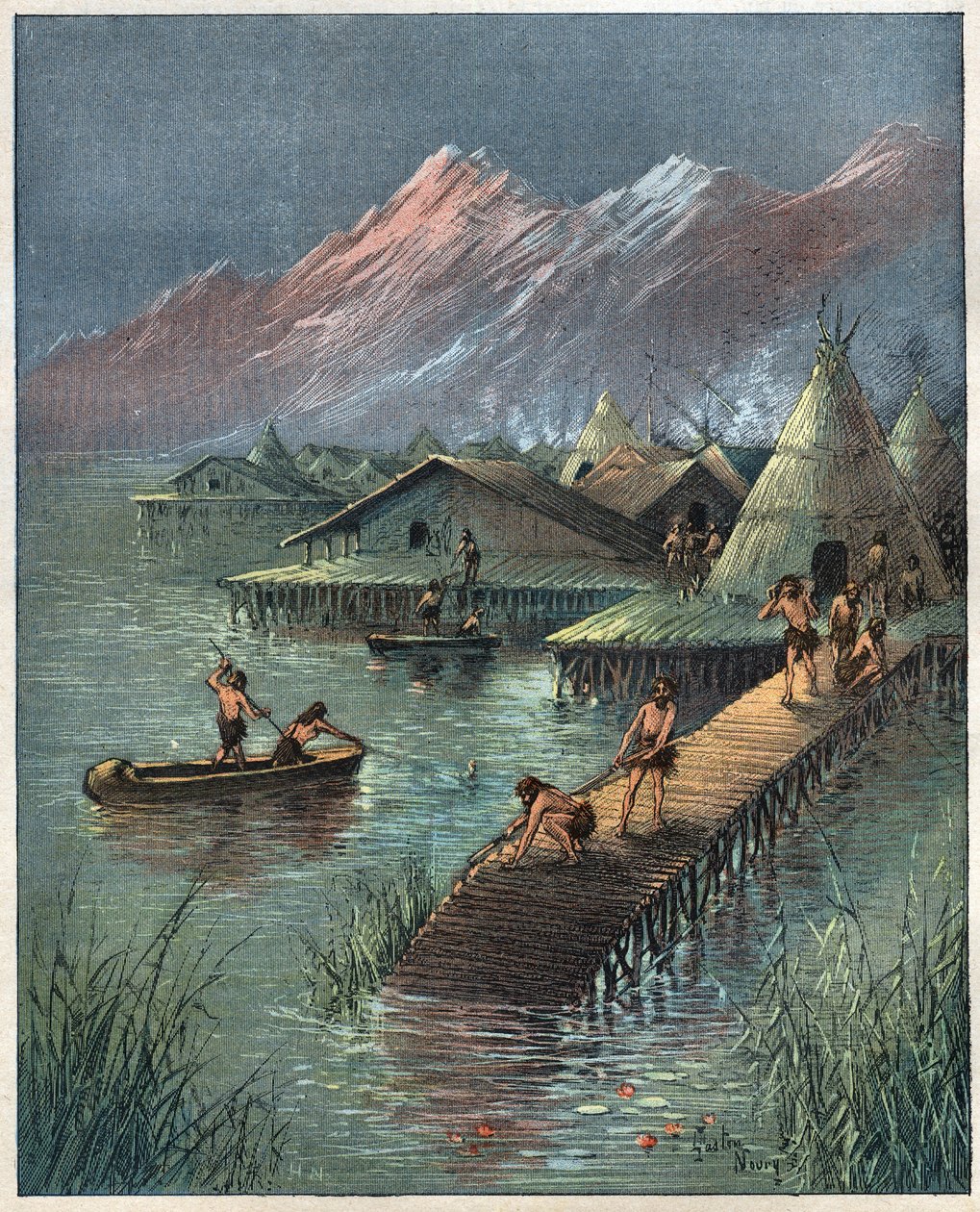 Göl Köyü, Tarih Öncesi Göl Cite (Köy bati sur stilotis) (palafitte, Palafitta) 1892
