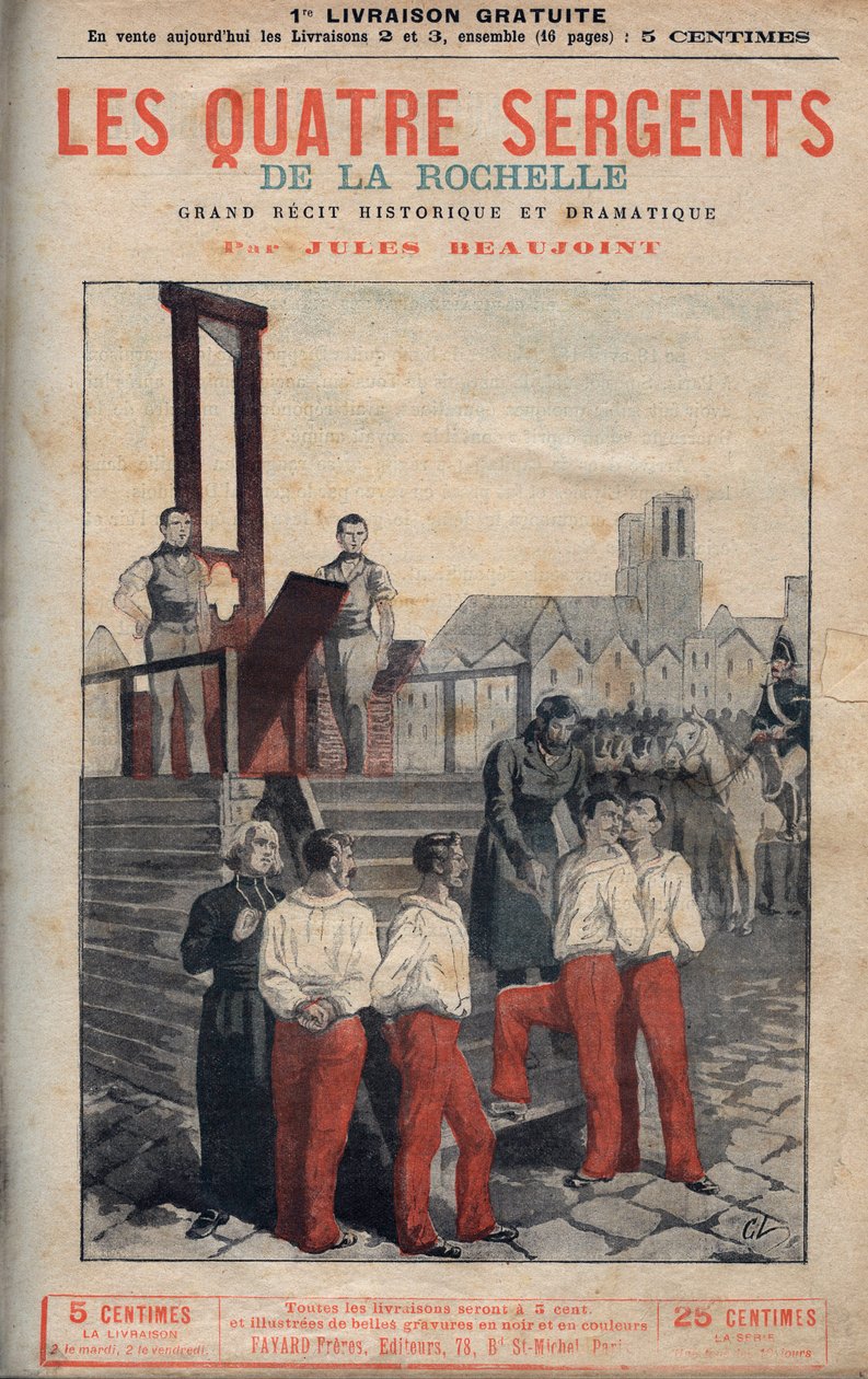 Dört Çavuş (Jean Francois Bories (1795-1822), Jean Joseph Pommier (1796-1822), Marius Claude Raoulx (1797-1822)) ve La Rochelle