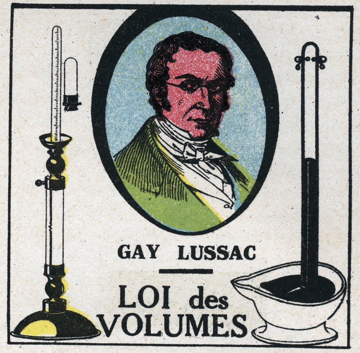 Les atoms: Louis-Joseph Gay-Lussac (Louis Joseph Gay Lussac) (1778-1818) tarafından yazılmış loi des ciltler. 1925