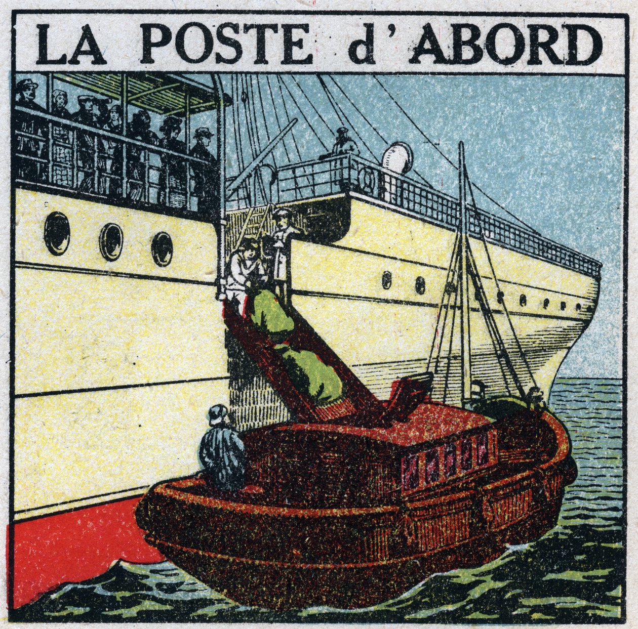 Posta: bir gemide posta teslim eden gemi (önce posta). 1925