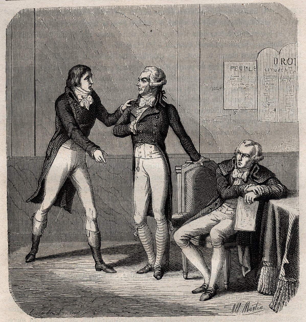Maximilien Robespierre - Louis de Saint-Just (Saint-Just) by Anonymous Anonymous