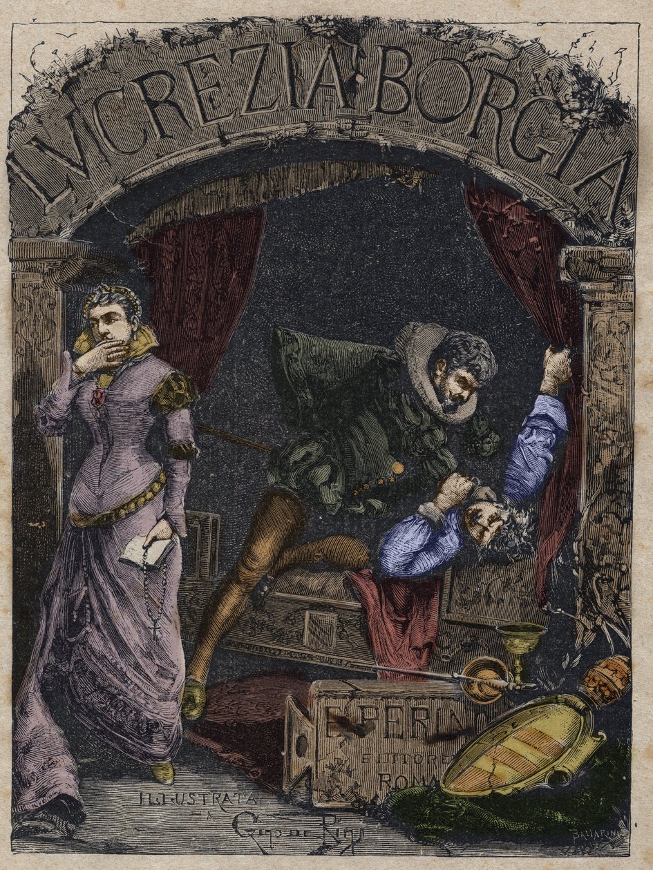 Michelotto Corella (Michelotto Coreglia veya Michele di Corella) (d.1508), Cesare Borgia'nın uşağı ve Lucrece Borgia'nın kocası Dük Alfonso d'Aragon, yatağında - Michelotto Corella, Cesare Borzia tarafından kiralanmış, Aragon Dükü Alfonso'y by Anonymous Anonymous