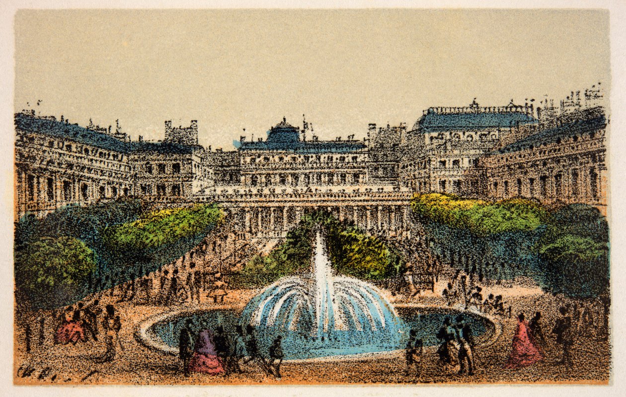 Paris 1874: Kraliyet Sarayı Bahçeleri, Özel Koleksiyon by Anonymous Anonymous
