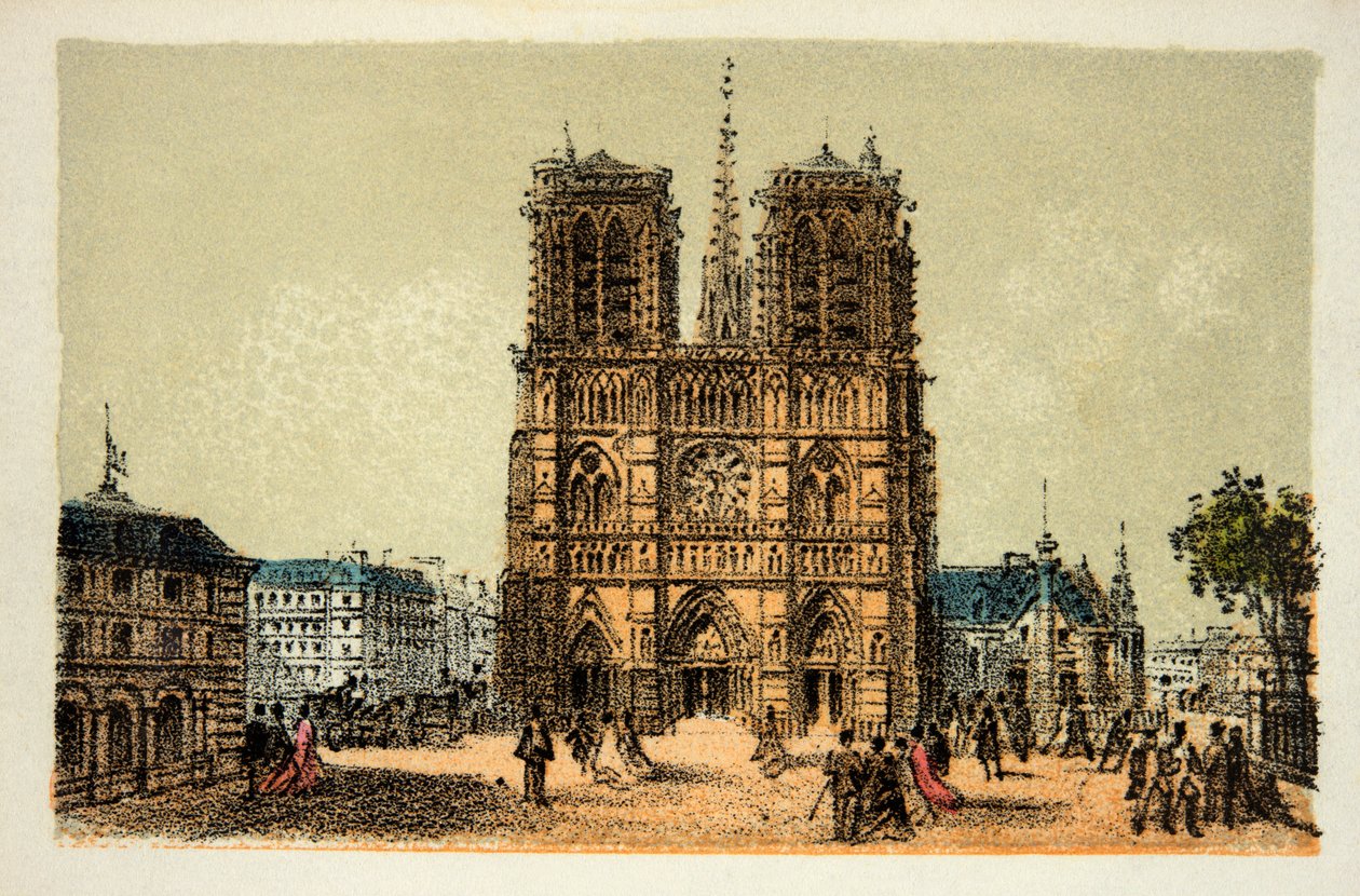 Paris 1874: Notre Dame, Özel Koleksiyon by Anonymous Anonymous