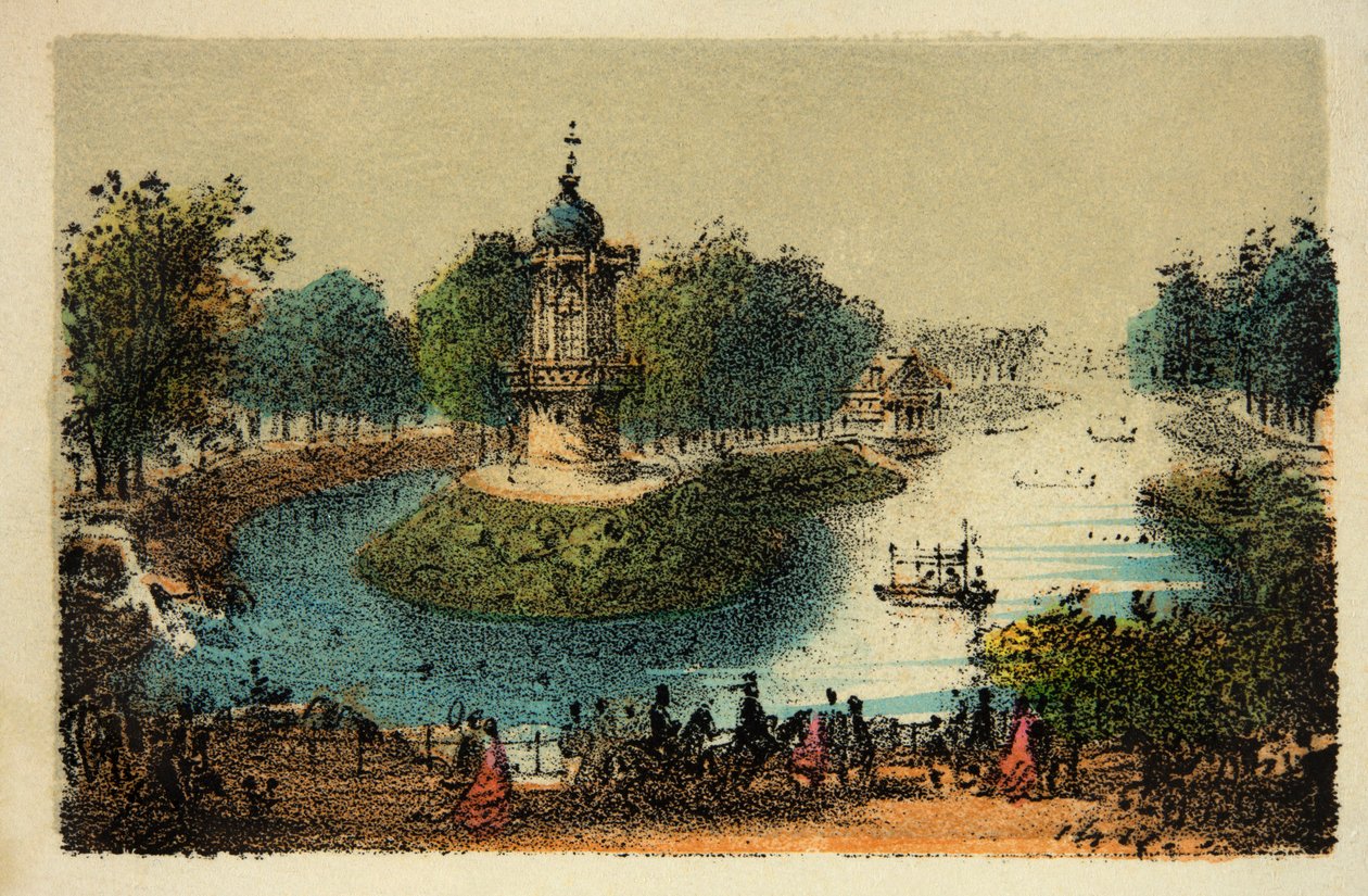 Paris 1874: Bois de Boulogne, Özel Koleksiyon by Anonymous Anonymous