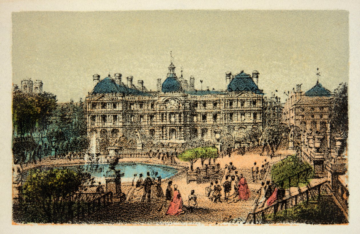 Paris 1874: Lüksemburg Bahçeleri, Özel Koleksiyon by Anonymous Anonymous