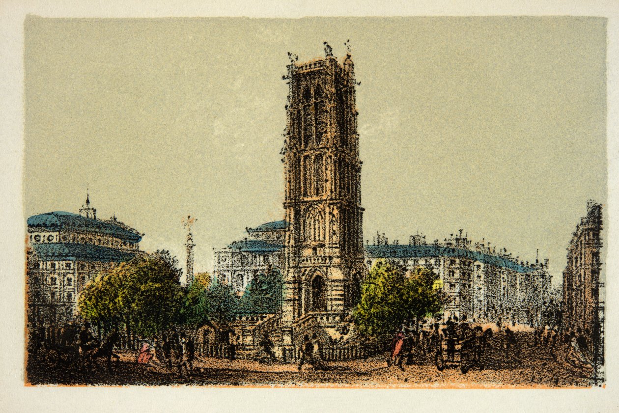 Paris 1874: Saint Jacques Kulesi, Özel Koleksiyon by Anonymous Anonymous