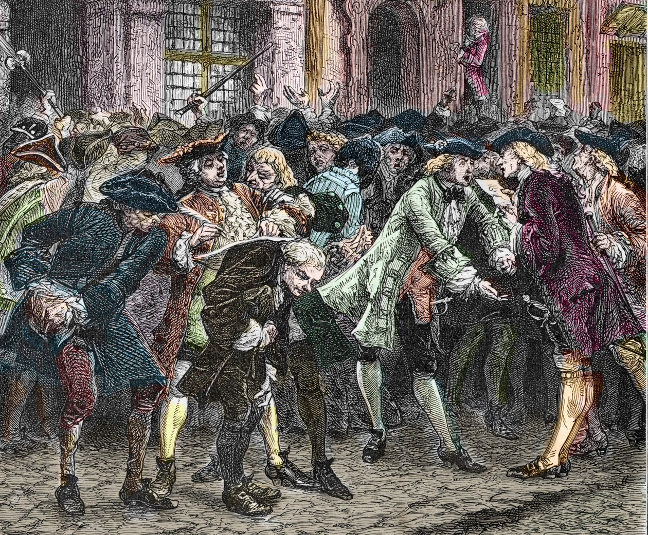Paris IV bölgesi - La rue Quincampoix en 1720 a l