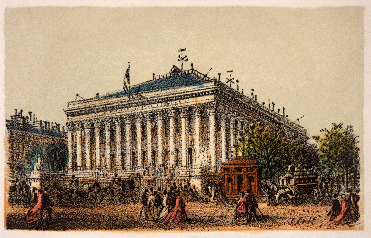 1874'te Paris: Menkul Kıymetler Borsası, Özel Koleksiyon by Anonymous Anonymous