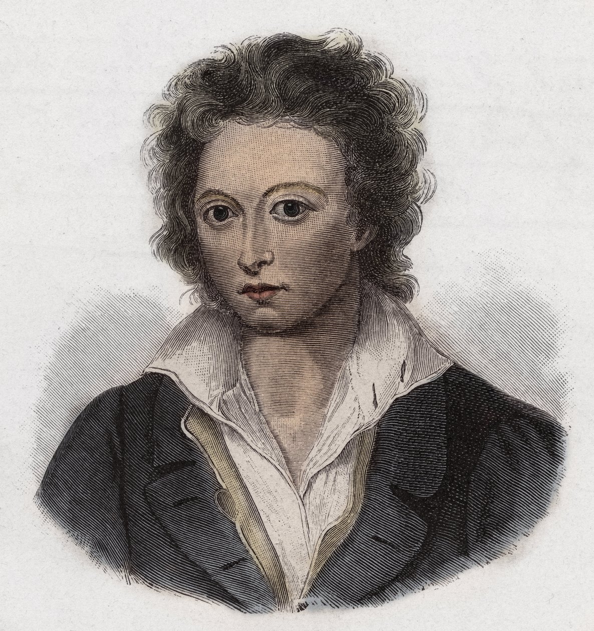 Percy Bysshe Shelley (1792-1822) İngiliz şair- by Anonymous Anonymous