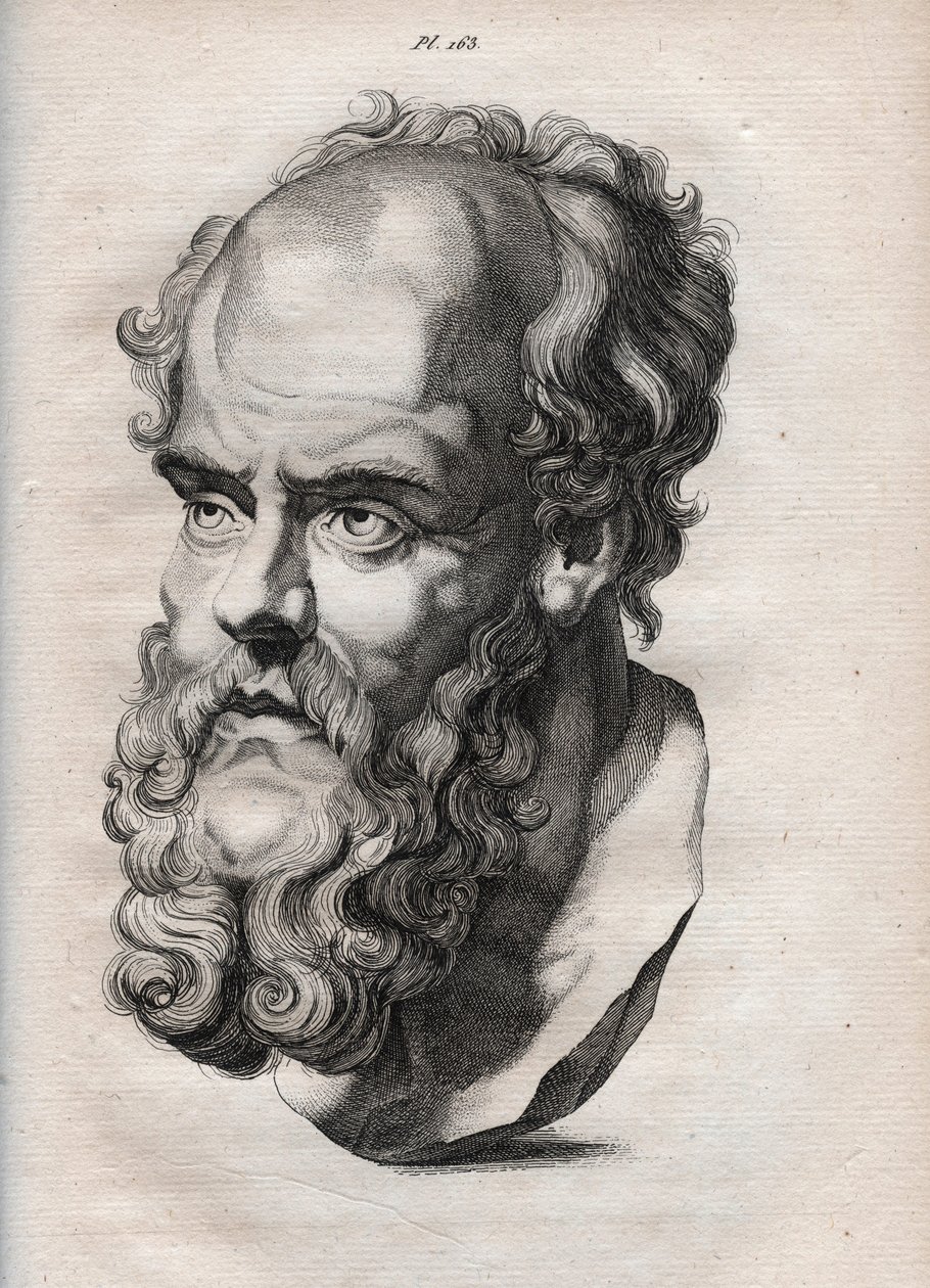 Fizyonomi - Fizyonomi - Yunan filozof Sokrates (yaklaşık MÖ 469 - MÖ 399) (Sokrates Büstü (MÖ 469 - MÖ 399), Atinalı filozof) Johann Gaspar