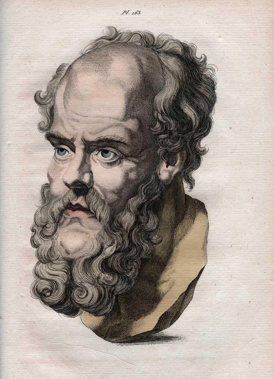 Fizyonomi - Fizyonomi - Yunan filozof Sokrates (yaklaşık MÖ 469 - MÖ 399) (Sokrates Büstü (MÖ 469 - MÖ 399), Atinalı filozof) Johann Gaspar