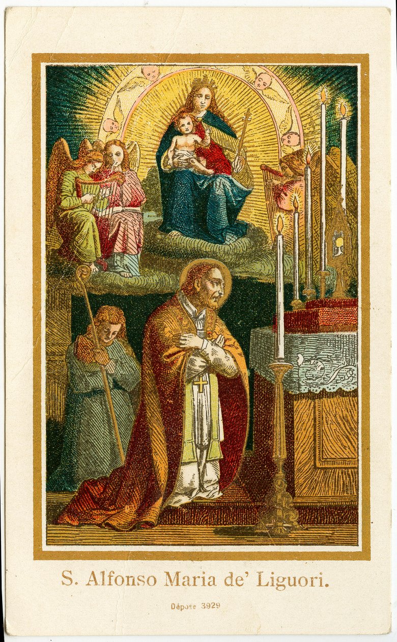 Dindar görüntü: Alfonso Maria de Liguori (gravür) by Anonymous Anonymous