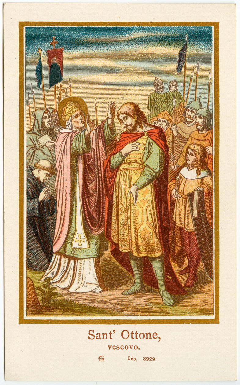 Dindar görüntü: Bambergli Aziz Othon I Eveque (gravür) by Anonymous Anonymous