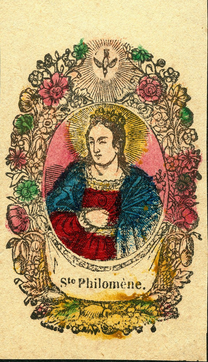 Dindar görüntü: St Philomena (Epinal baskı) by Anonymous Anonymous