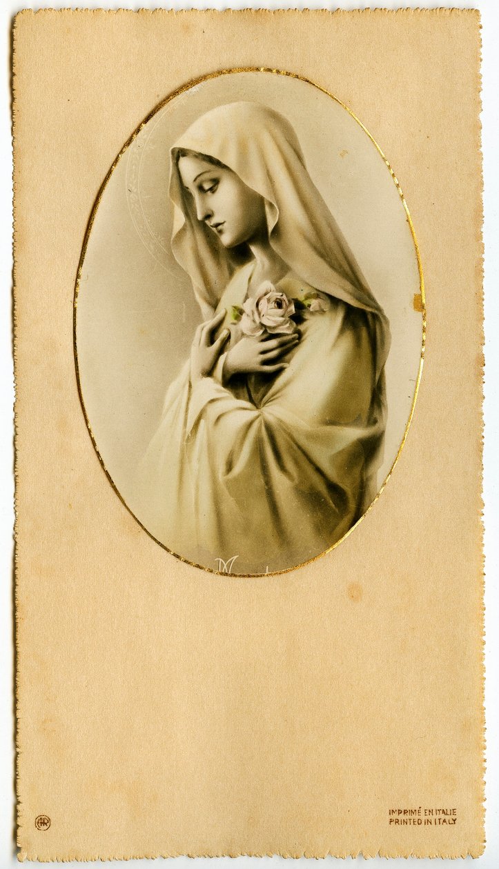 Dindar görüntü: Meryem Ana (baskı) by Anonymous Anonymous