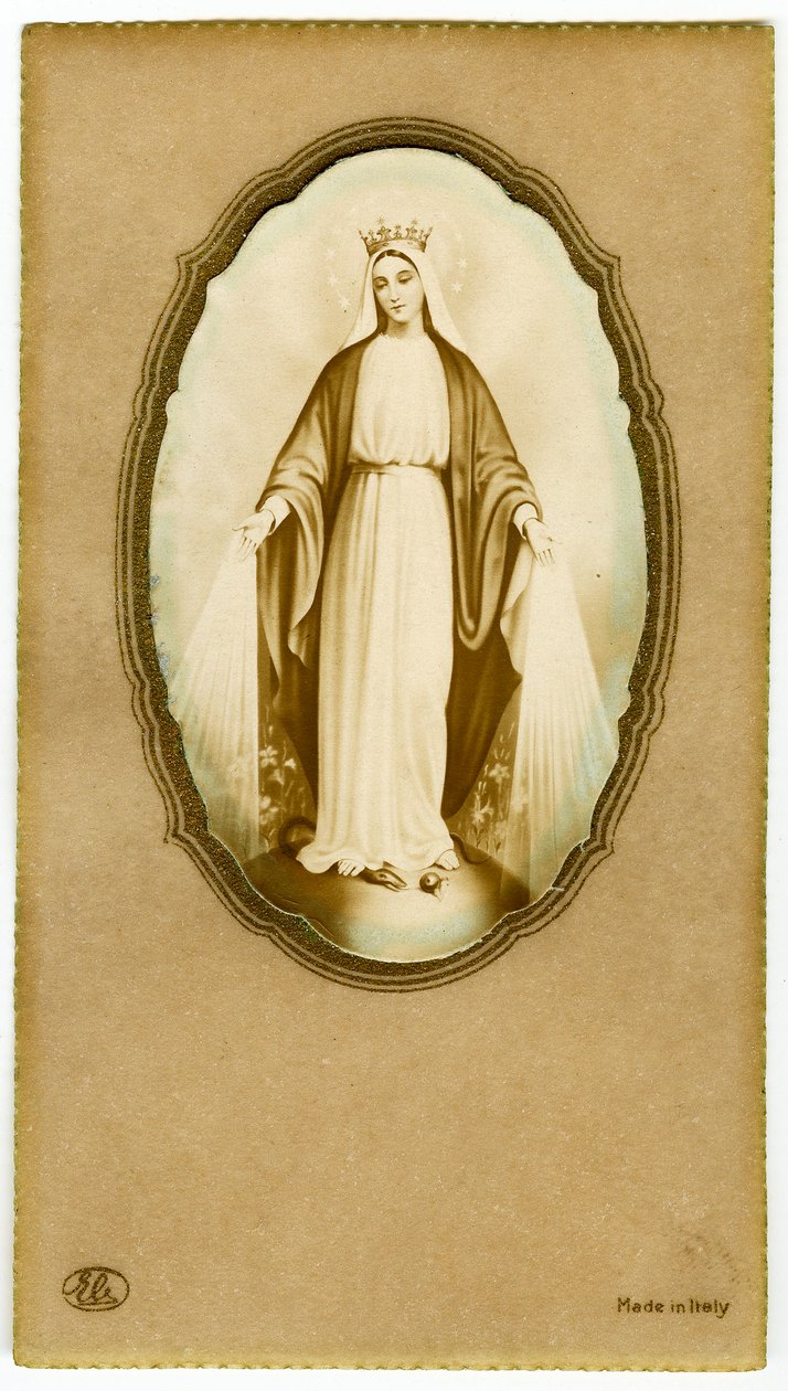 Dindar görüntü: Meryem Ana (baskı) by Anonymous Anonymous