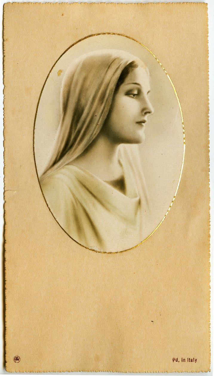 Dindar görüntü: Meryem Ana (baskı) by Anonymous Anonymous