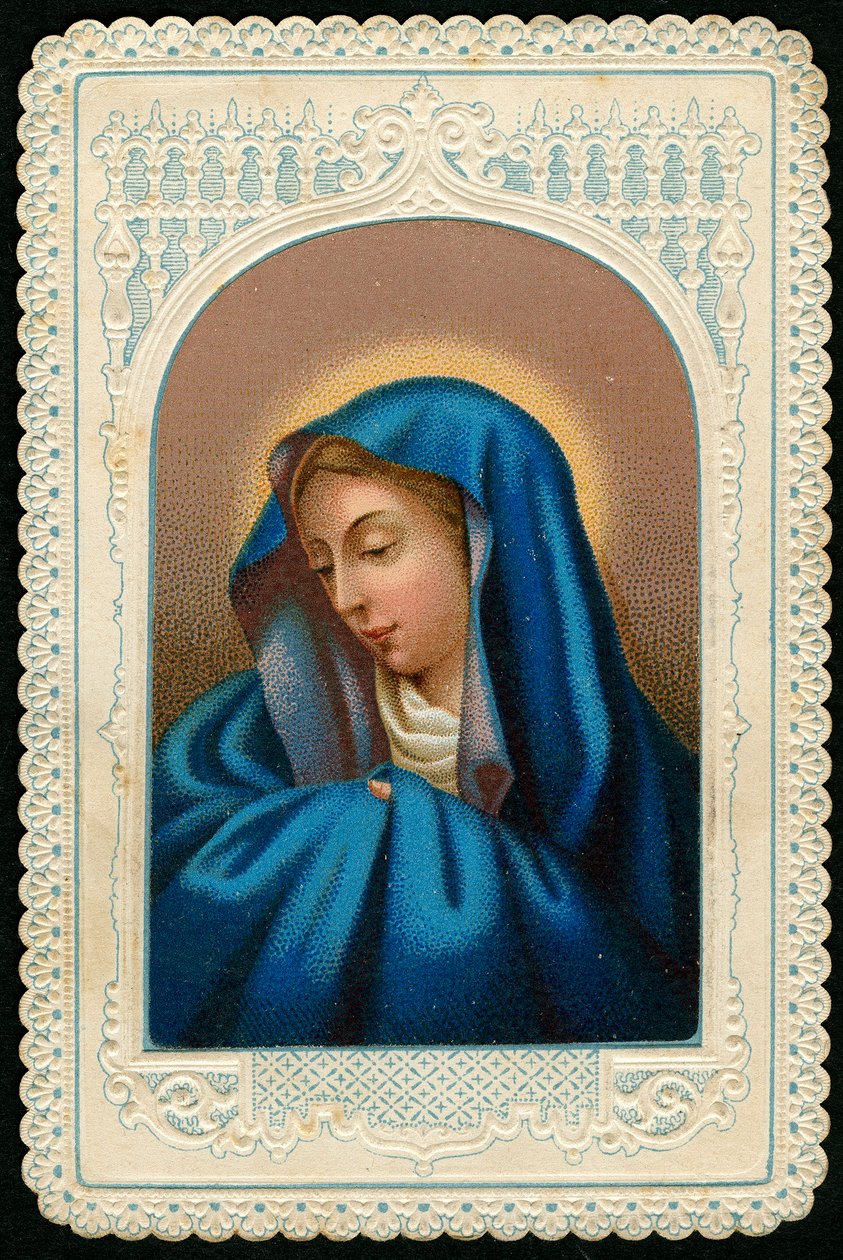 Dindar görüntü: Meryem Ana (gravür) by Anonymous Anonymous