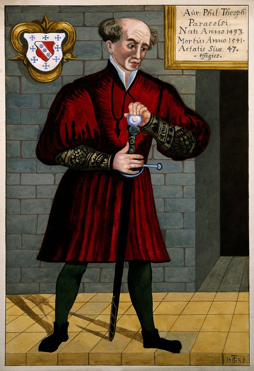 Philip Aureolus Paracelsus'un portresi (en fr. Paracelsus by Anonymous Anonymous