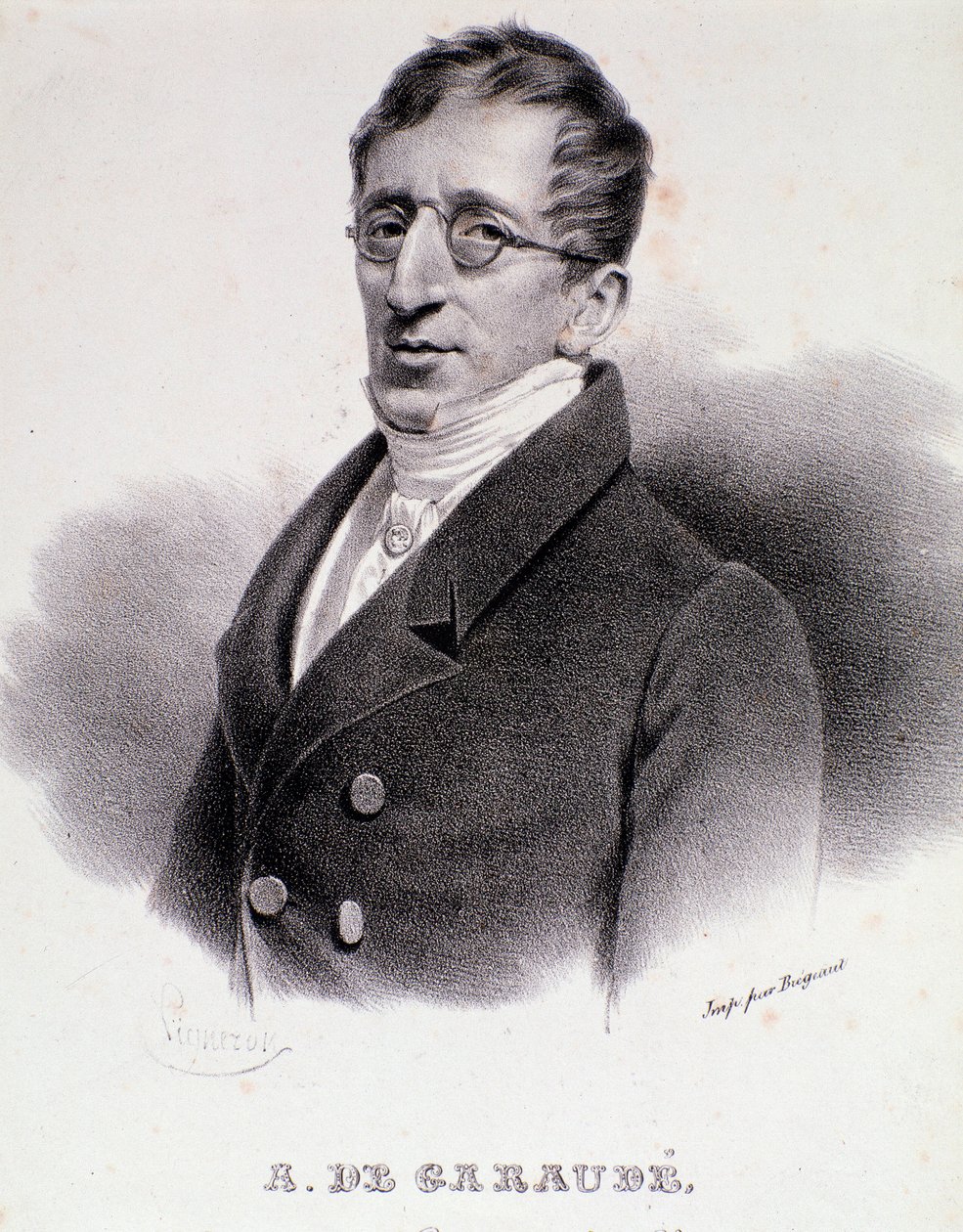 Alexis de Garaude (1779-1852) Fransız bestecinin portresi. 19. yüzyıl. by Anonymous Anonymous