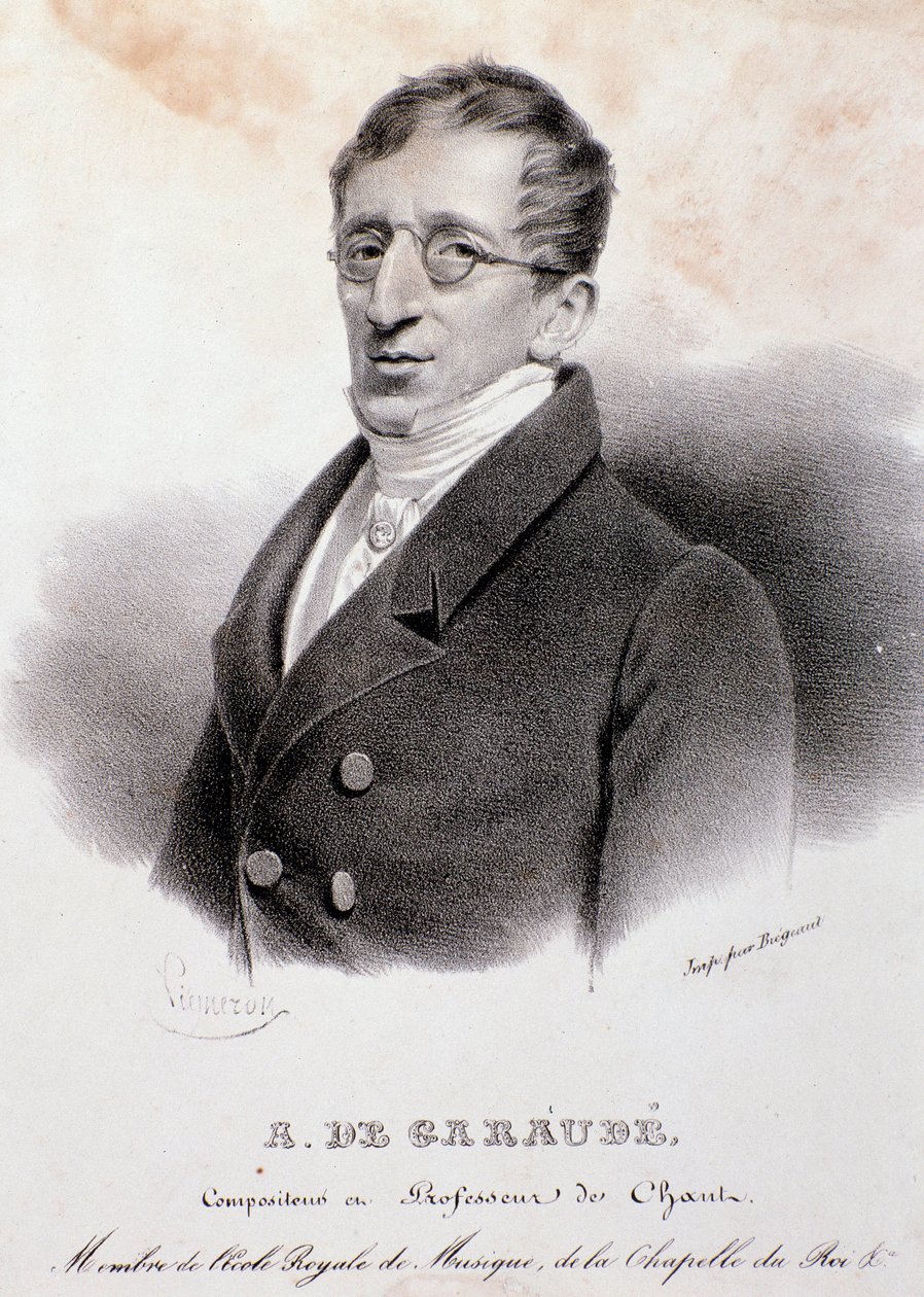 Alexis de Garaude (1779-1852) Fransız bestecinin portresi. 19. yüzyıl. by Anonymous Anonymous