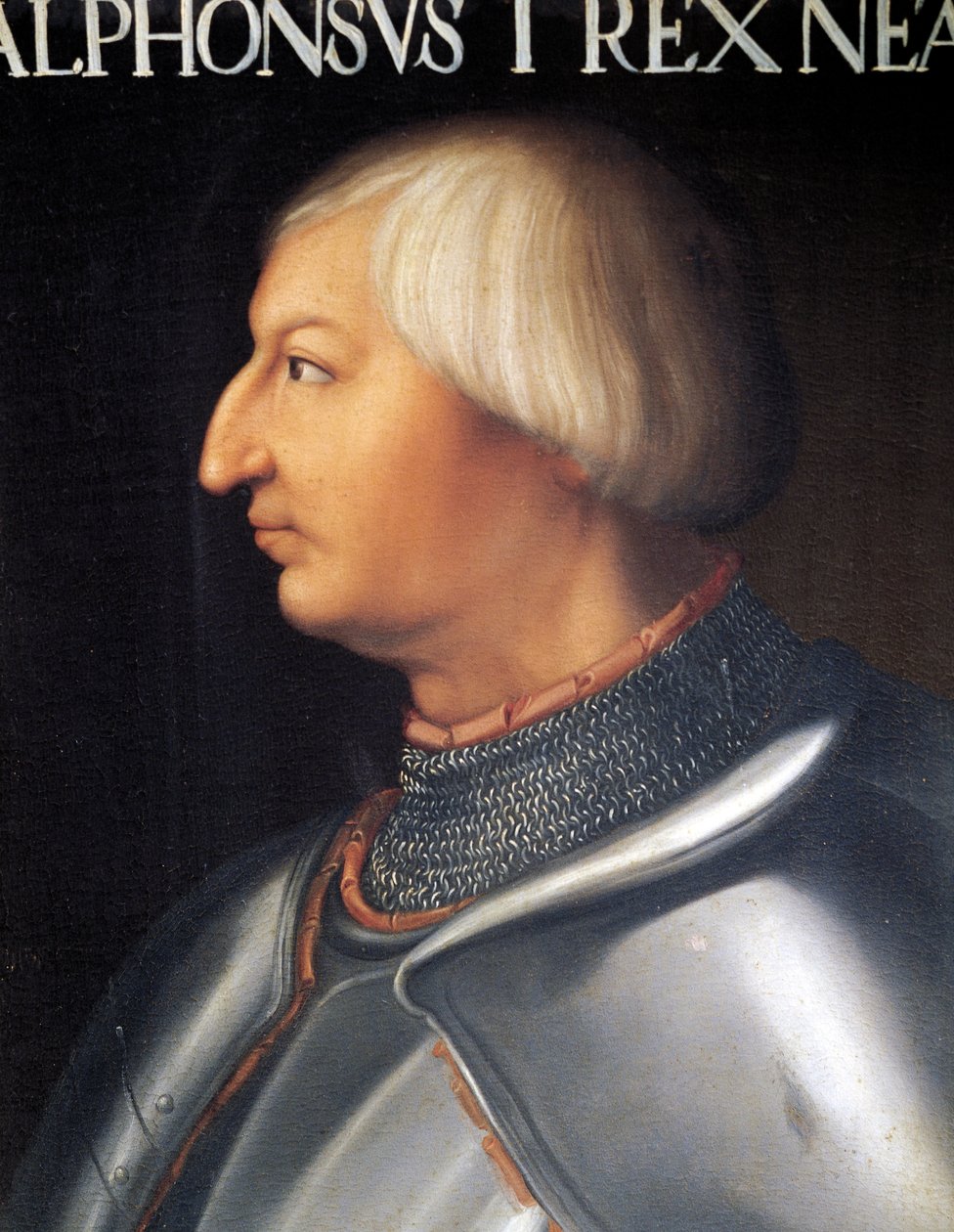 Napoli Kralı Aragonlu V. Alfonso'nun Portresi (resim) by Anonymous Anonymous
