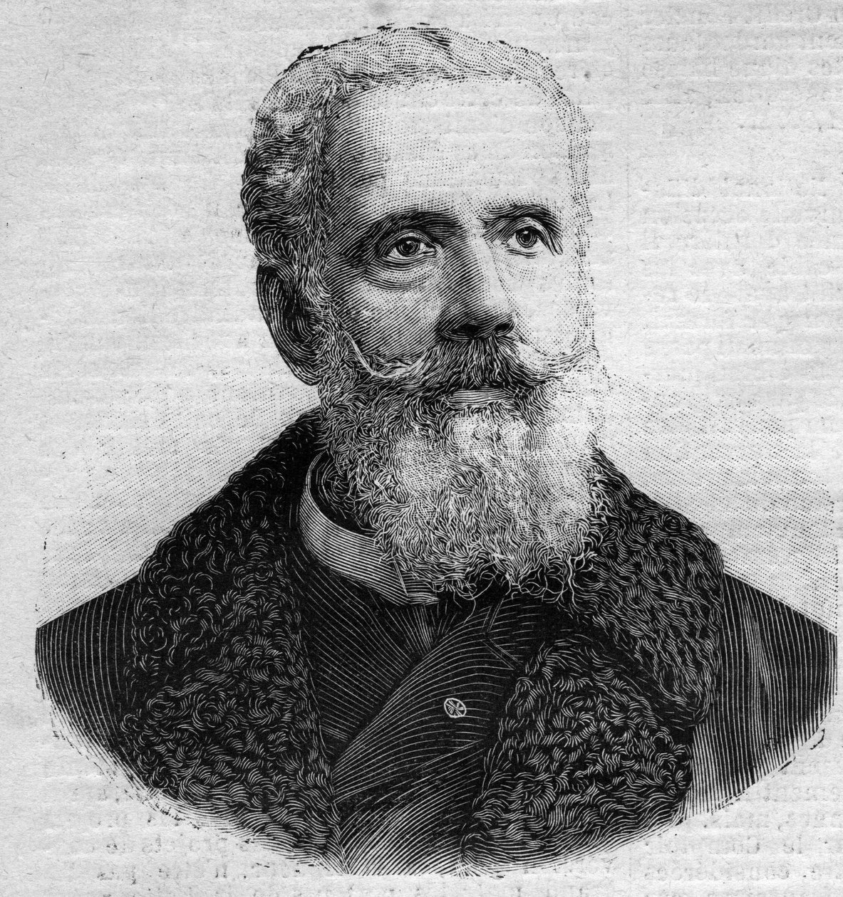 Anatole de La Forge (1821-1892), Fransız politikacı portresi. “” Le Peute Parisien” de gravür by Anonymous Anonymous
